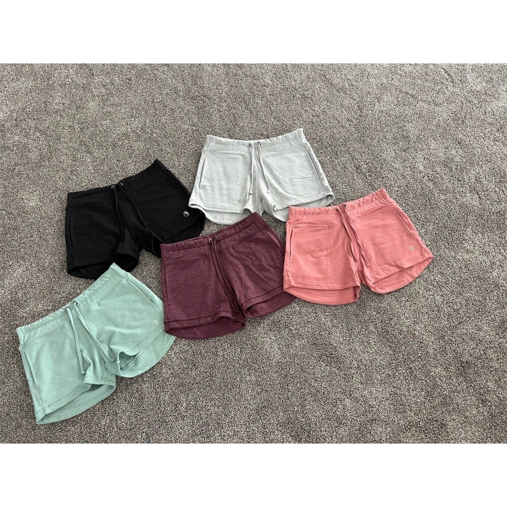 Icyzone Womens Sweat Shorts Lot of 5 Size S Drawstring Pockets Multicolor